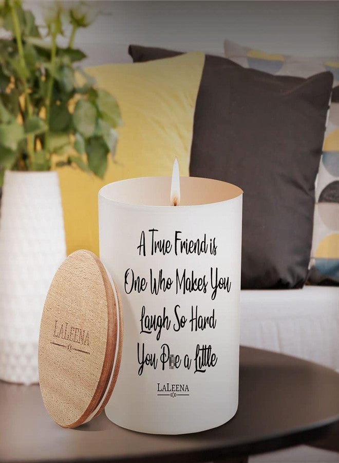 LaLeena Friendship Candle Gifts for Friends - Scented Candle - Luxury Candles for Home - Scented - Birthday Gifts for Friend (Jasmine, Large 14 oz) - Image 4